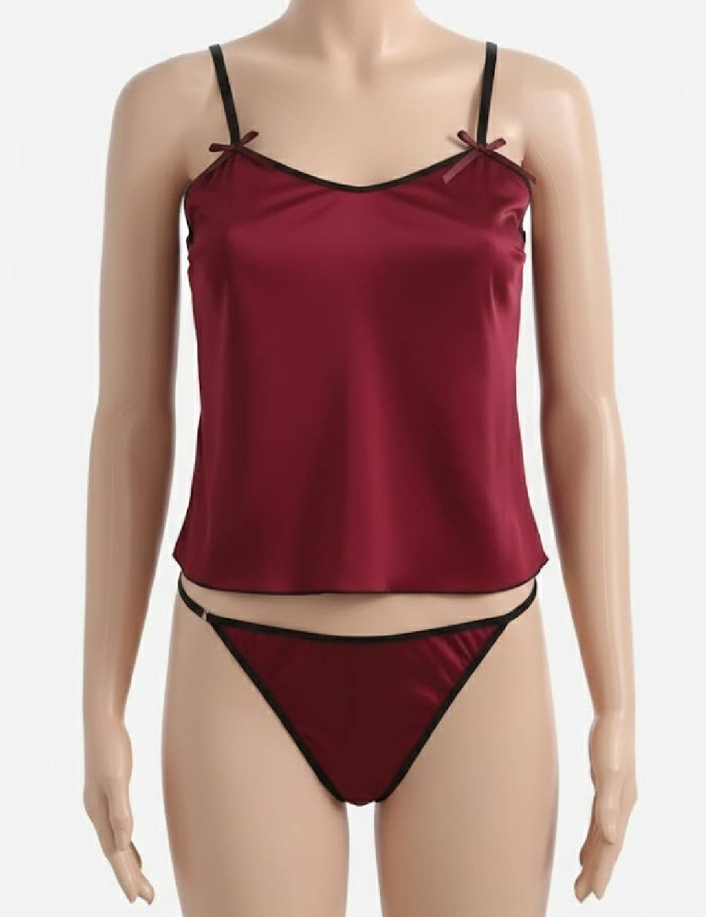 Set lenjerie SHEIN CURVE, visiniu, 3XL