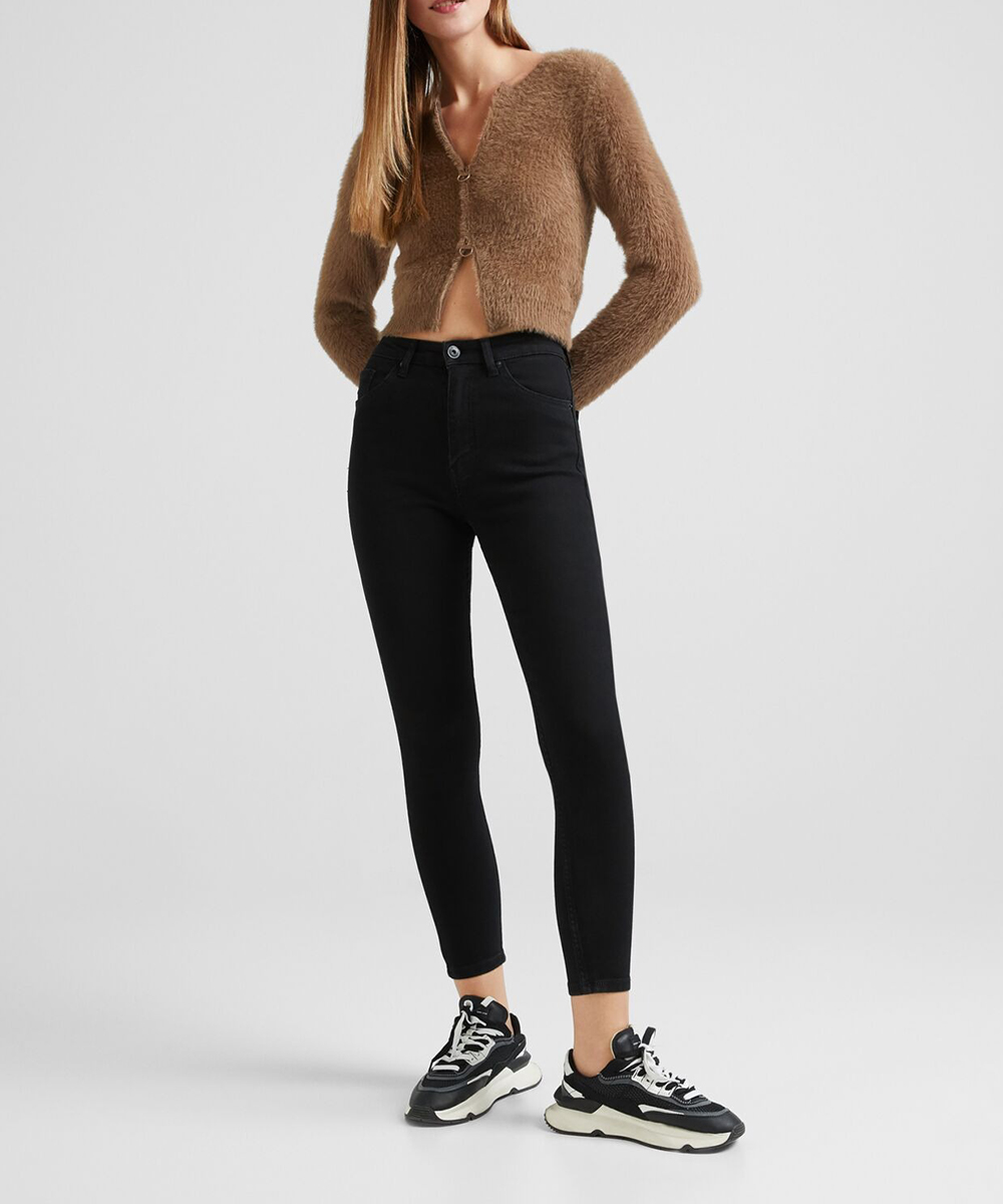 Blugi Bershka, negru