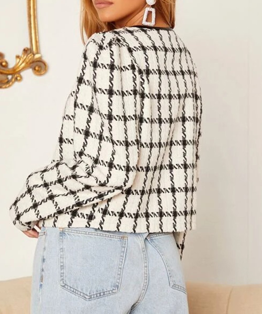 Blazer SHEIN, alb, XS - 1 | YEO