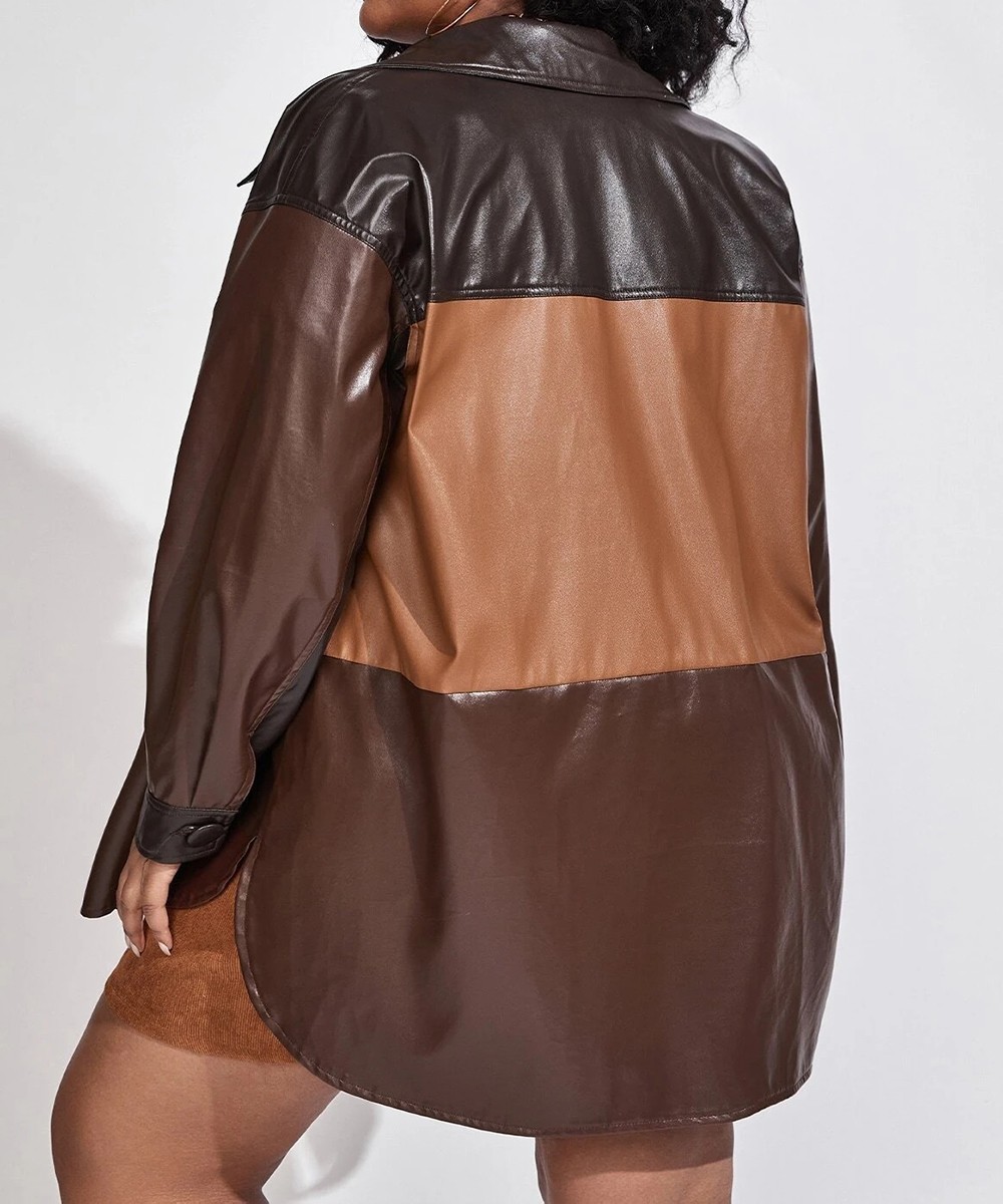 Jacheta SHEIN CURVE, maro, 0 XL - 1 | YEO