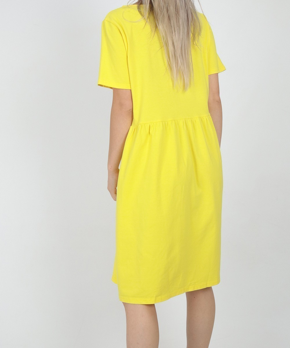 Rochie scurta Pieces, galben - 1 | YEO