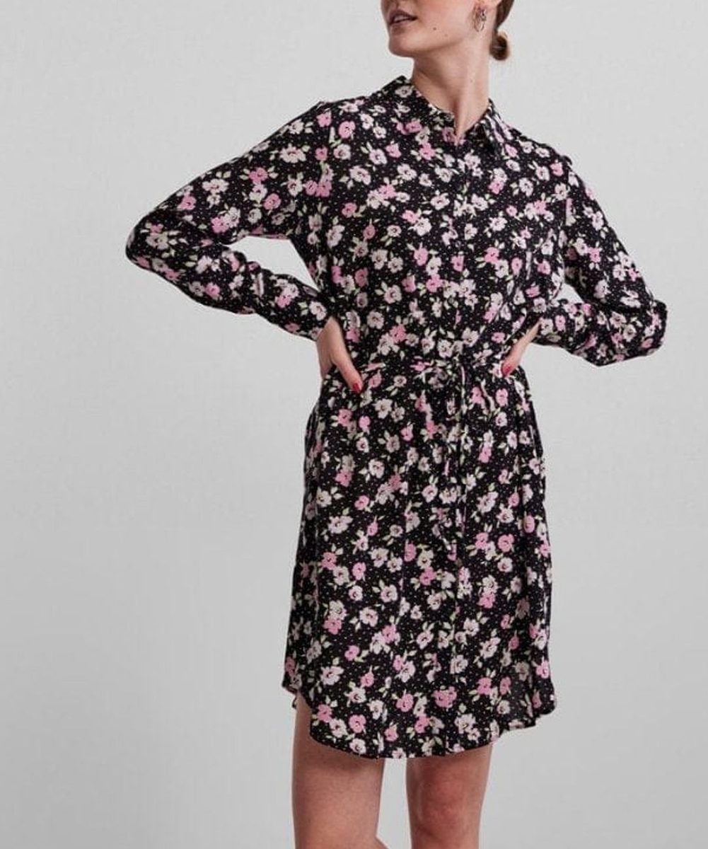 Rochie scurta Pieces, negru, L