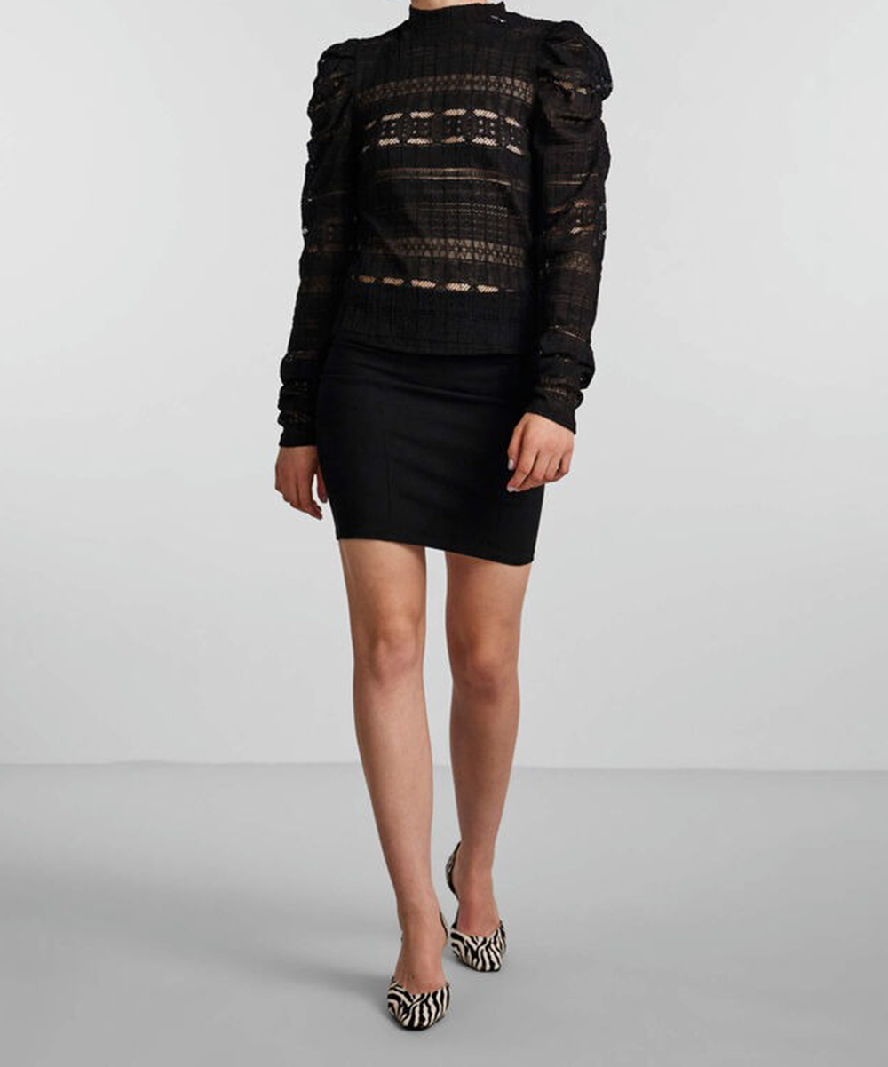 Fusta Pieces, negru, XL