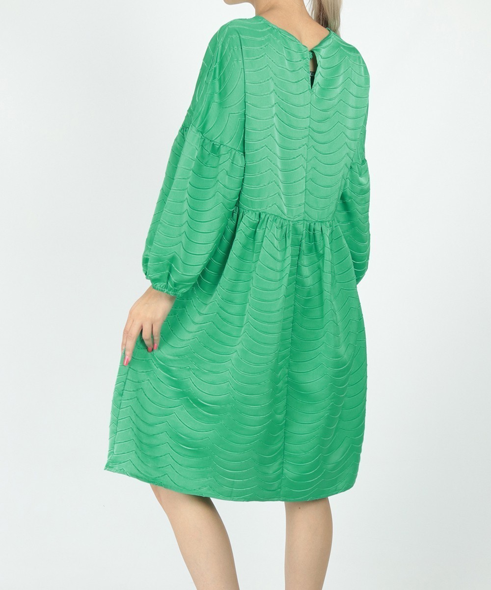 Rochie scurta Pieces, verde - 1 | YEO