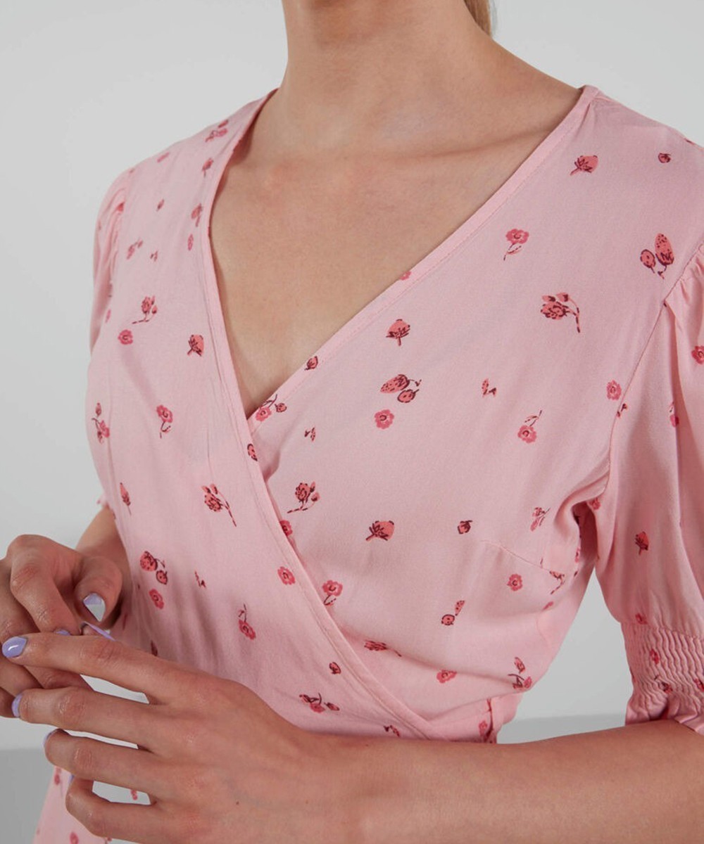Rochie scurta Pieces, roz, S - 1 | YEO