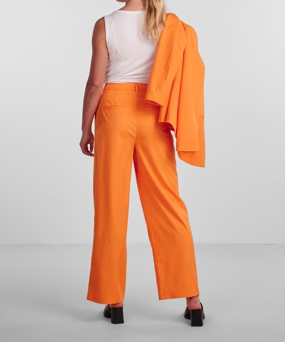 Pantaloni Pieces, portocaliu, M - 1 | YEO