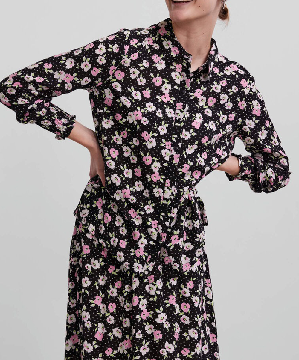 Camasa Pieces, negru, XS
