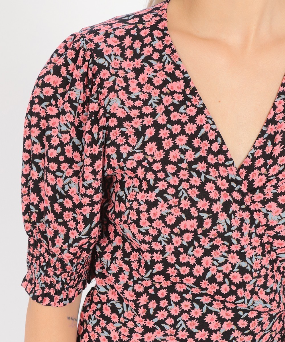 Rochie scurta Pieces, floral, S - 1 | YEO