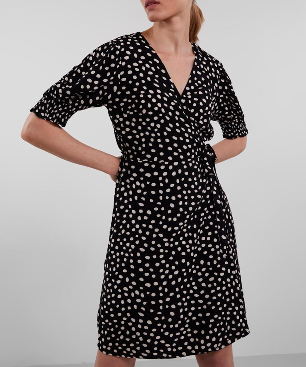 Rochie scurta Pieces, negru, L