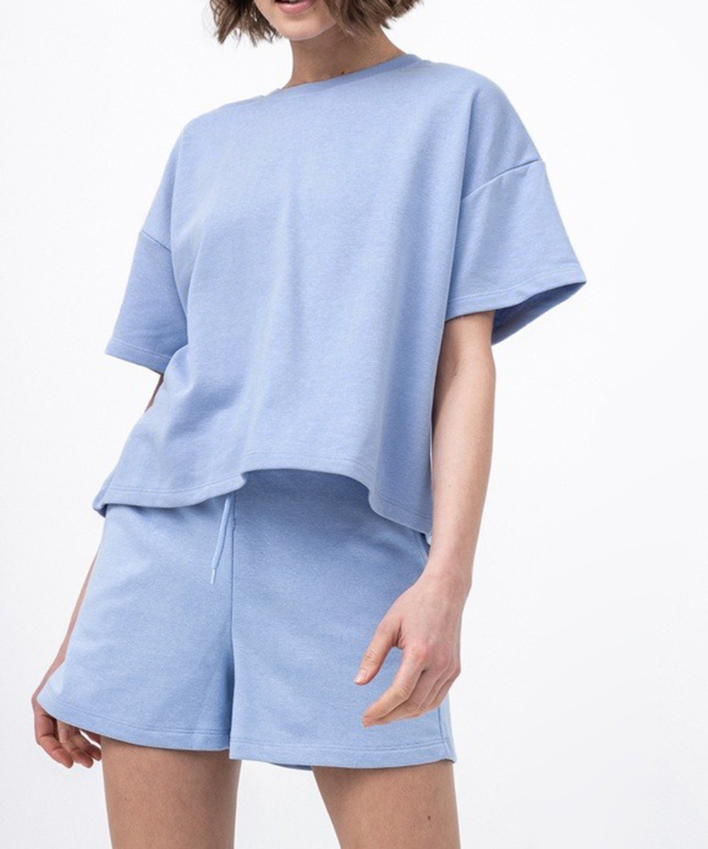 Tricou Pieces, albastru