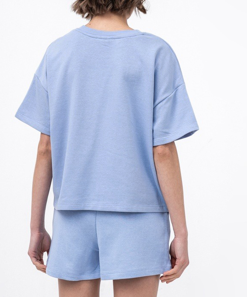 Tricou Pieces, albastru - 1 | YEO