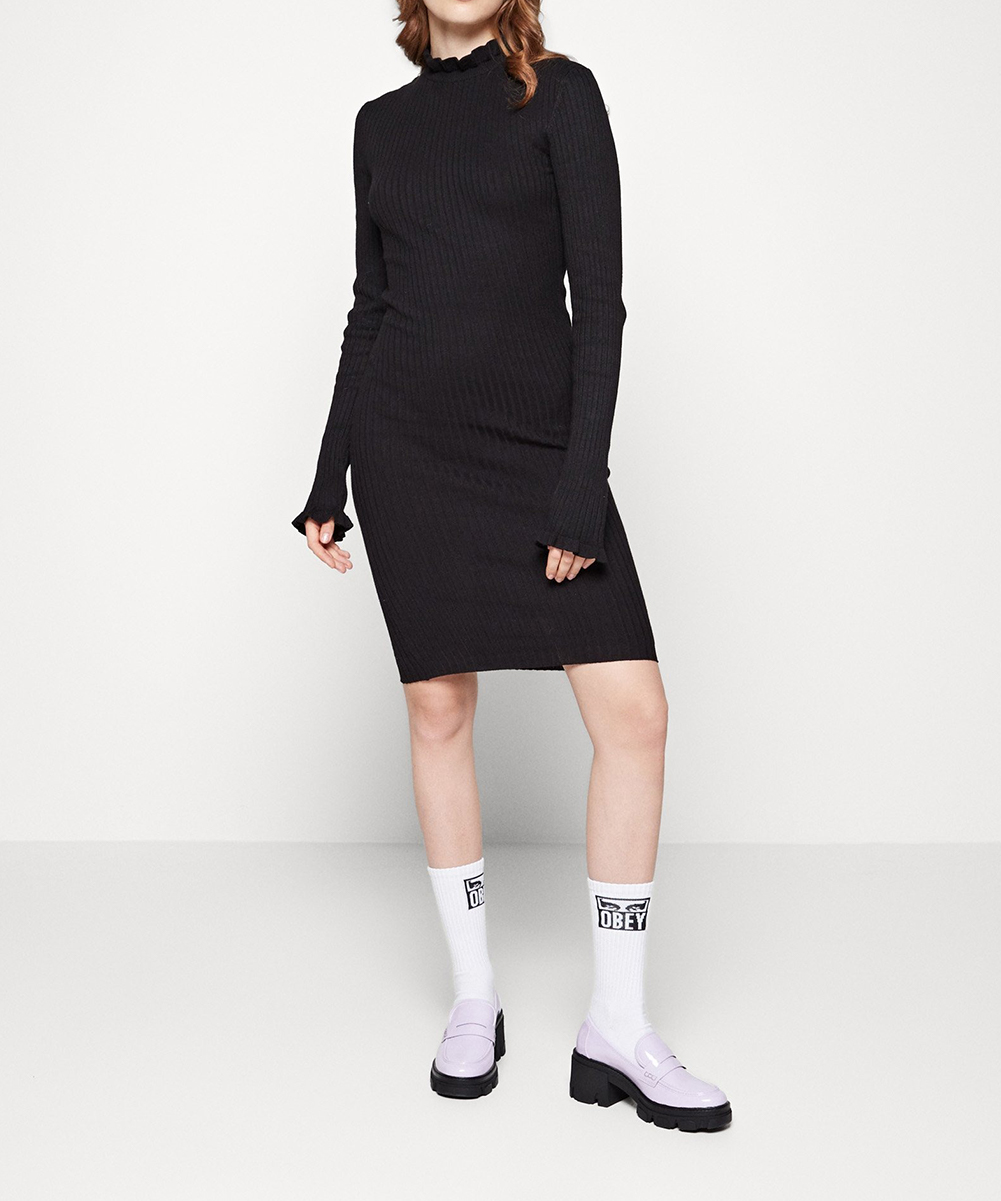 Rochie scurta Pieces, negru