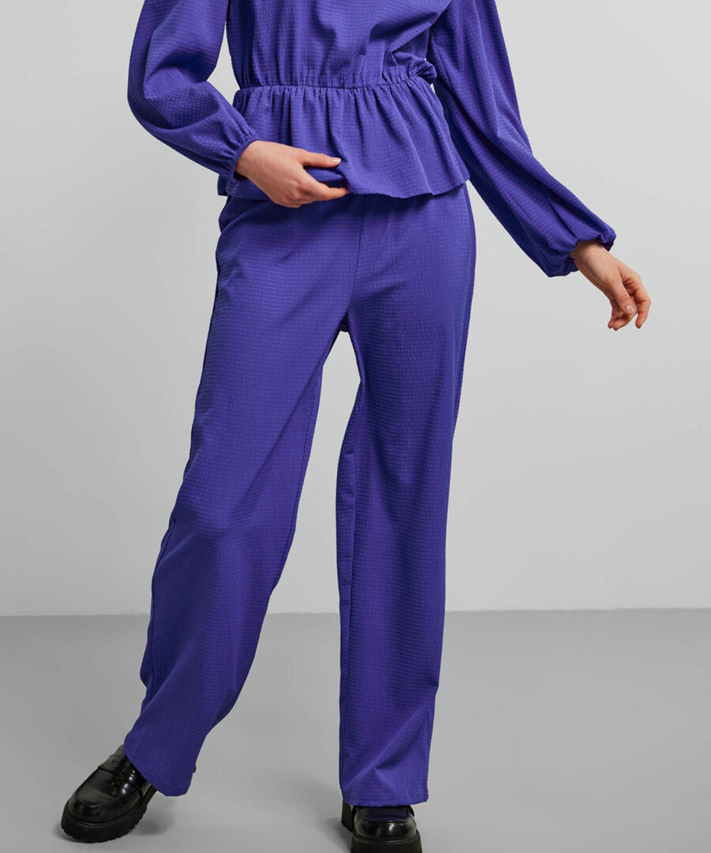 Pantaloni Pieces, mov, S
