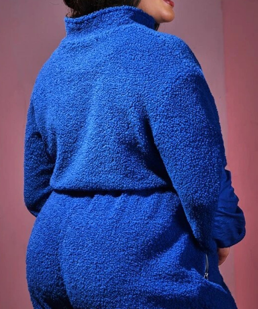 Jacheta SHEIN CURVE, albastru, 4XL - 1 | YEO