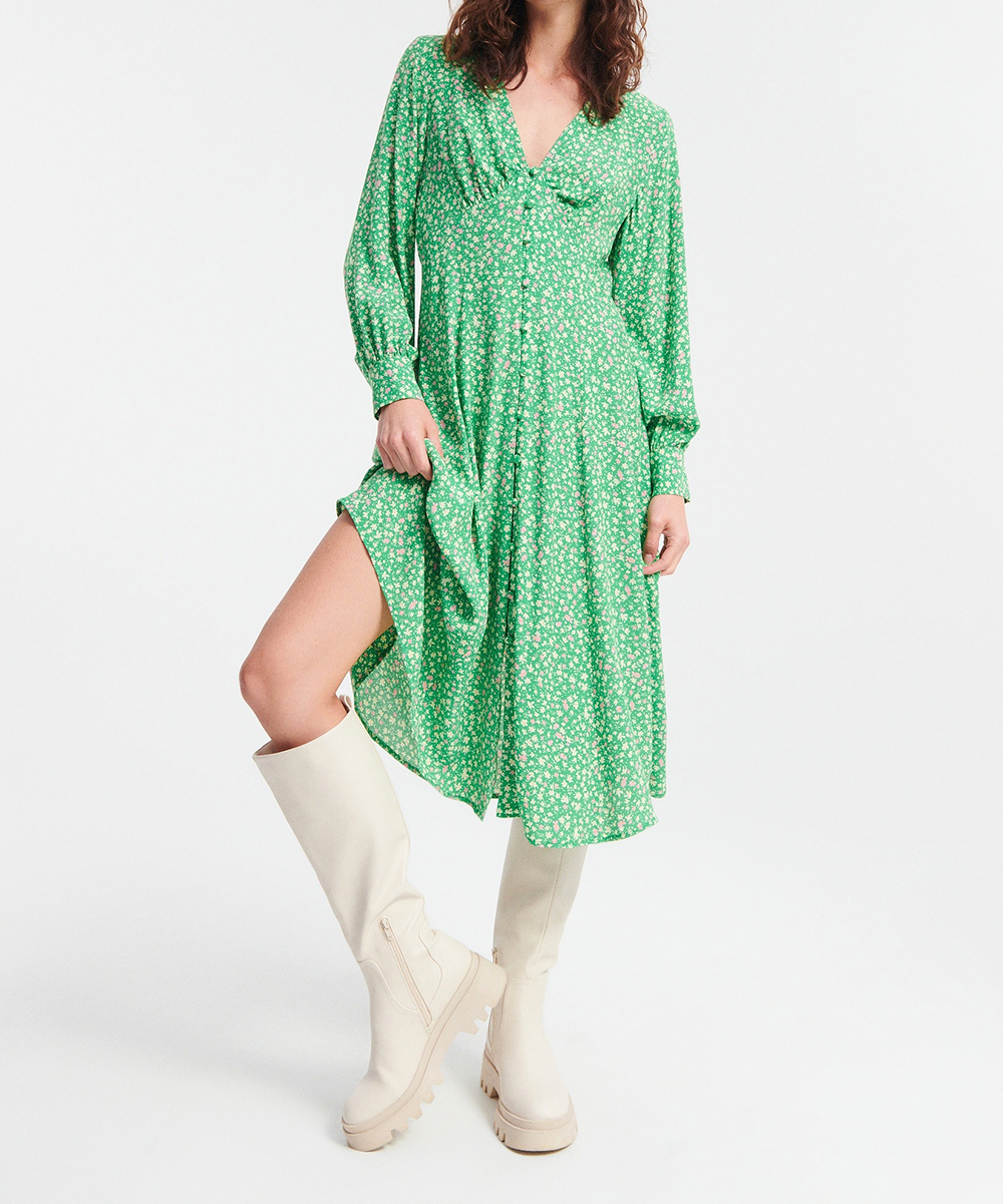 Rochie medie Reserved, verde