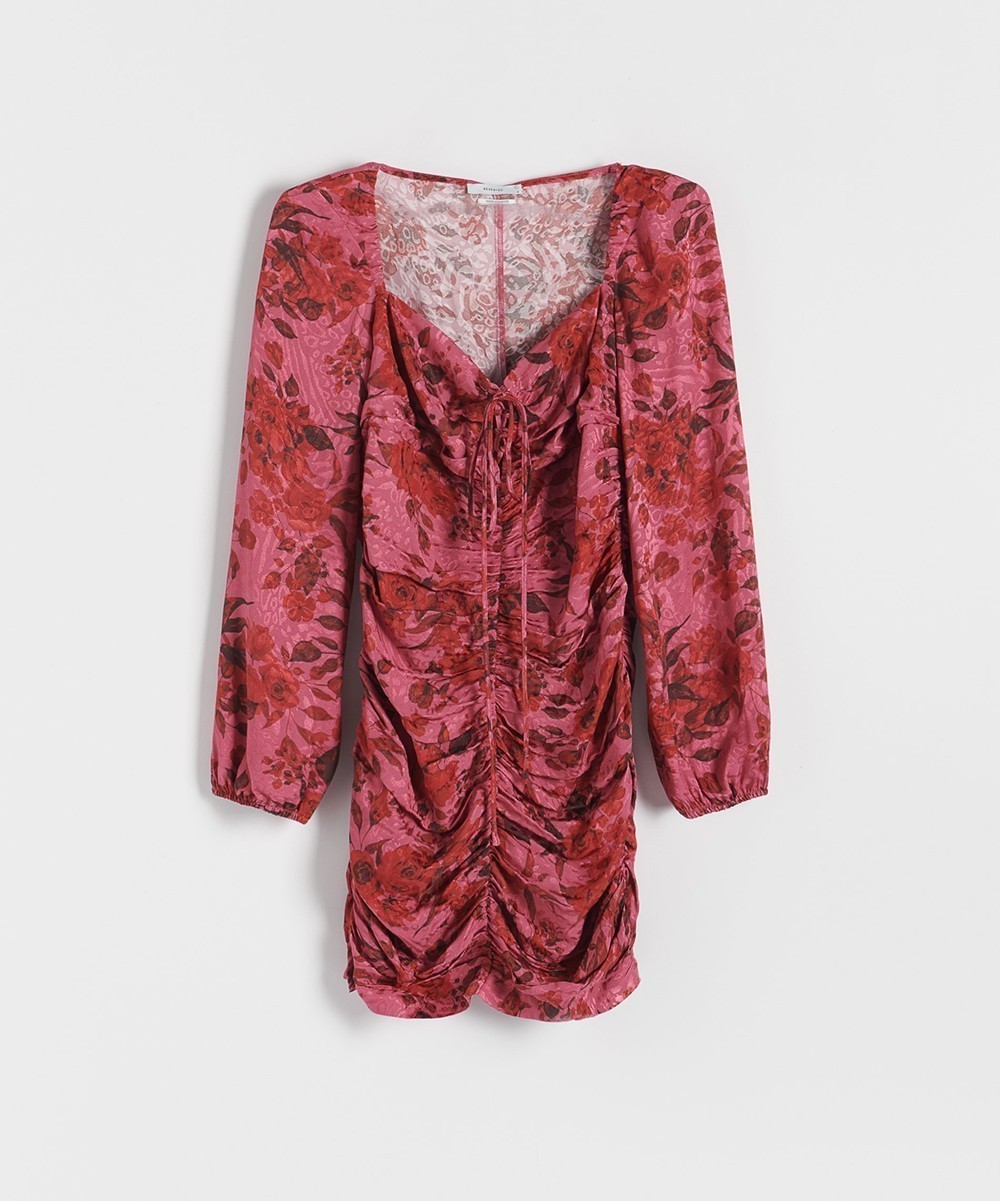 Rochie scurta Reserved, roz, M - 1 | YEO