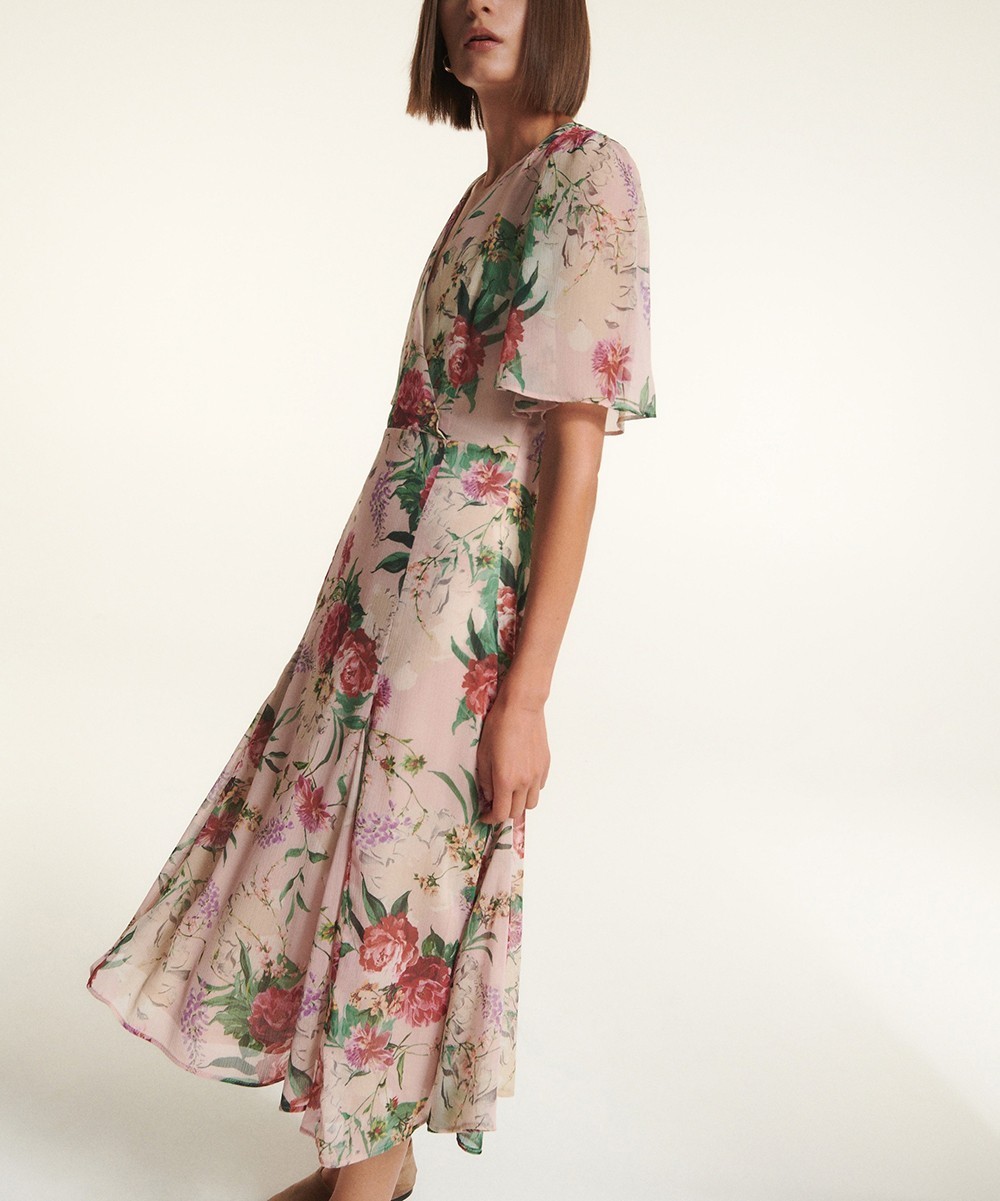 Rochie medie Reserved, floral, 40 - 1 | YEO