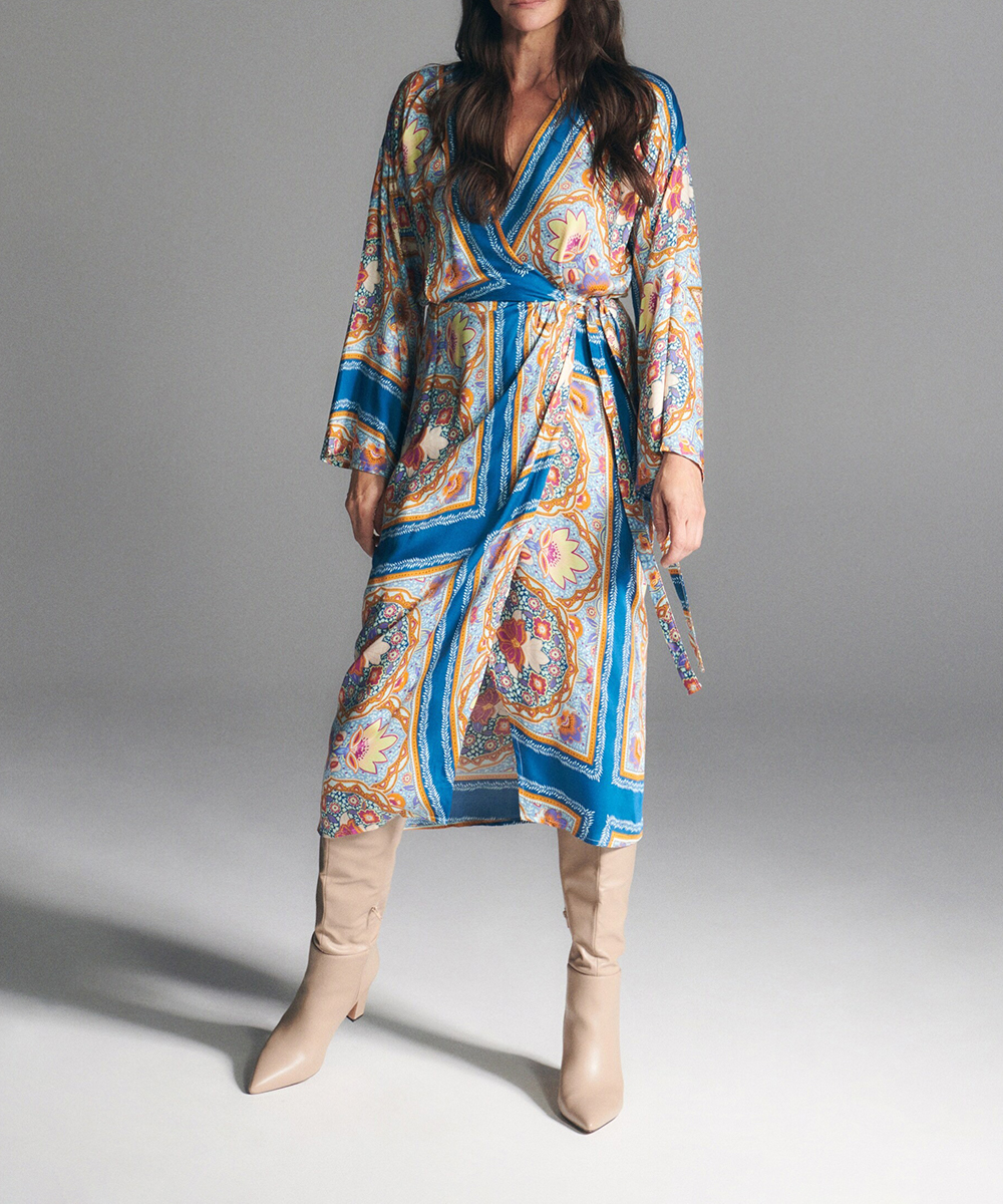 Rochie medie Reserved, albastru, 36
