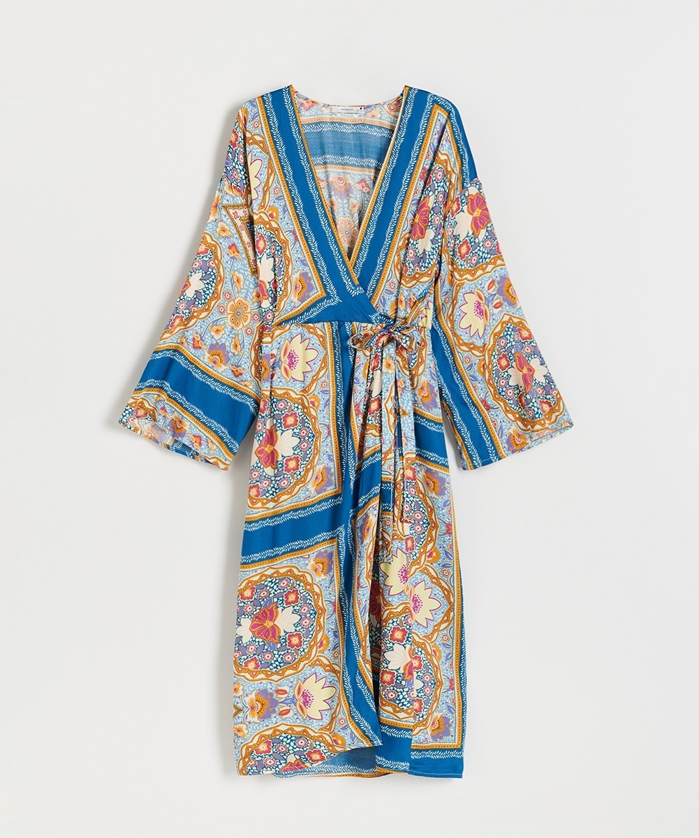 Rochie medie Reserved, albastru, 36 - 1 | YEO