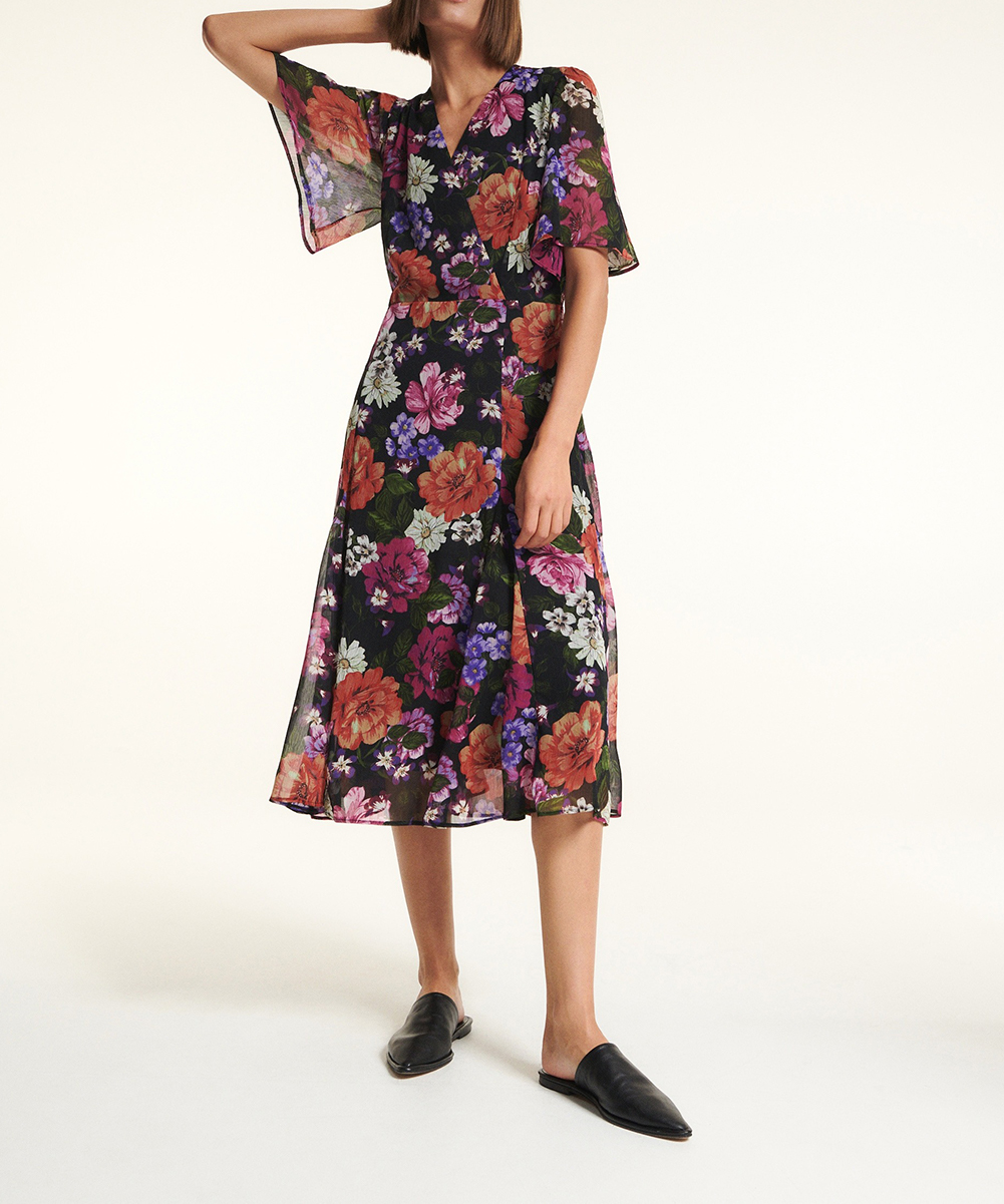 Rochie medie Reserved, floral, 38