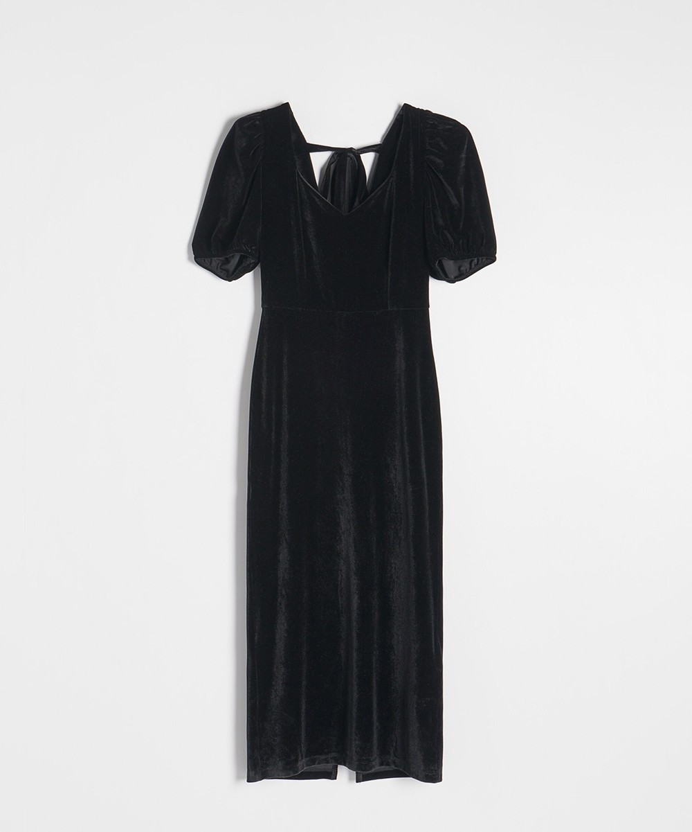 Rochie medie Reserved, negru - 1 | YEO