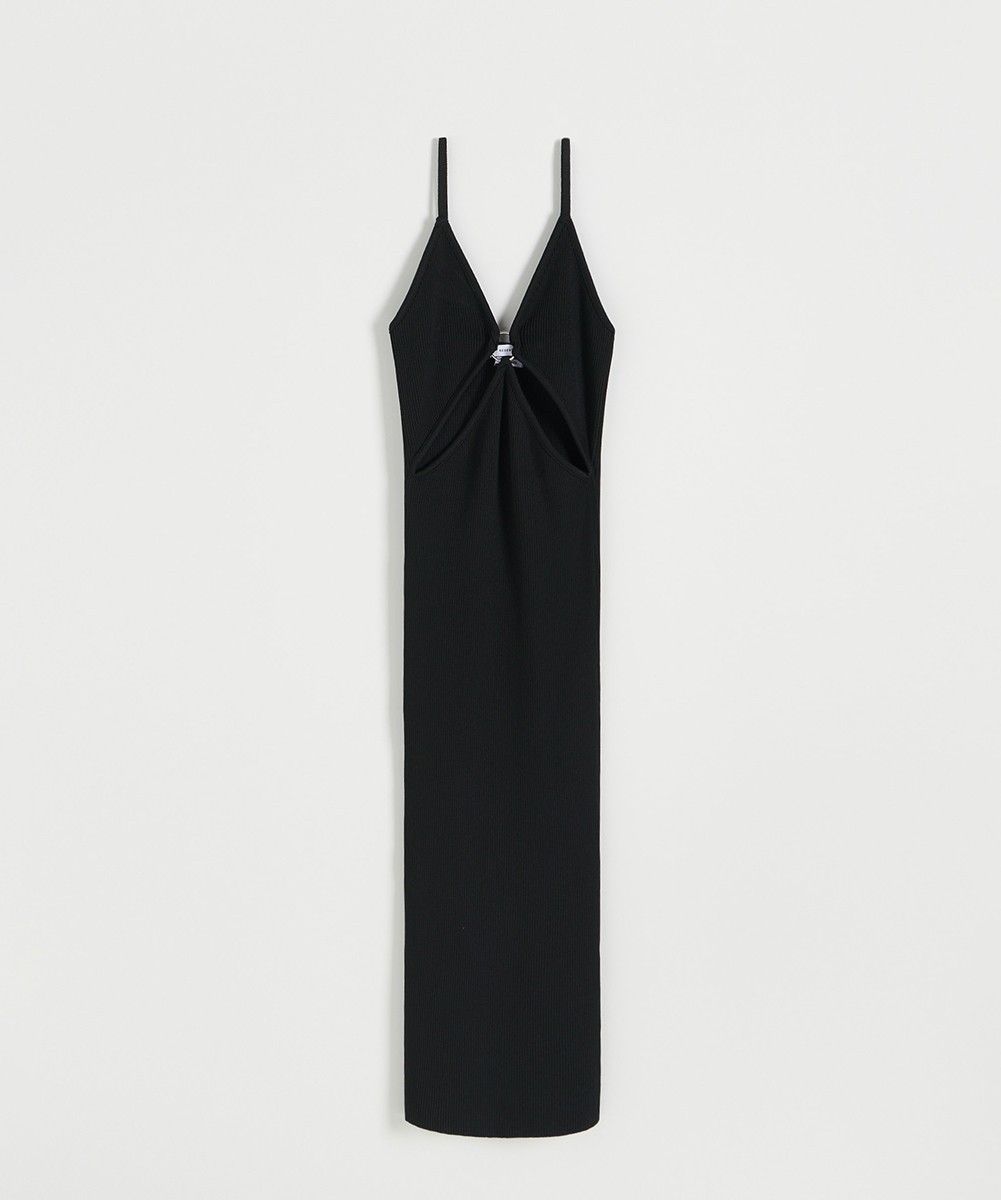Rochie medie Reserved, negru, M - 1 | YEO