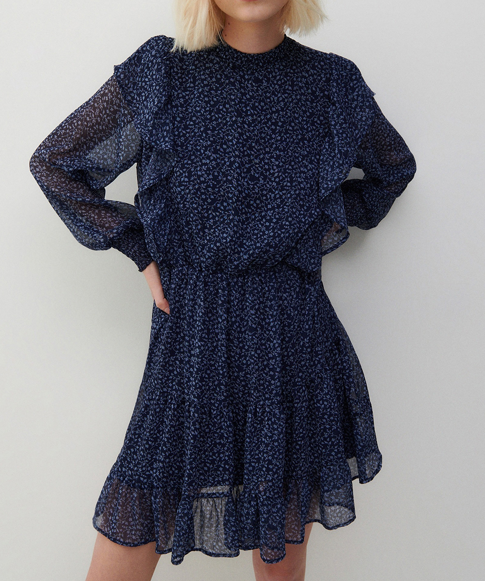 Rochie scurta Reserved, bleumarin
