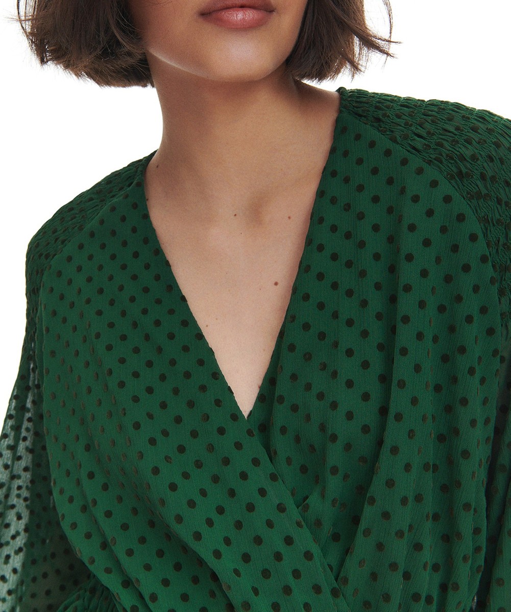 Rochie scurta Reserved, verde, XL - 1 | YEO