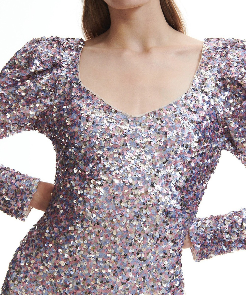 Rochie scurta Reserved, mov - 1 | YEO
