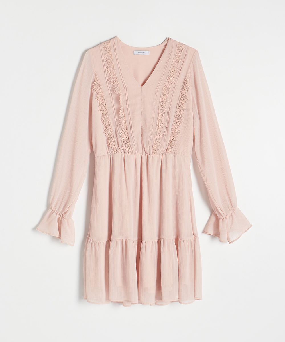 Rochie scurta Reserved, nude