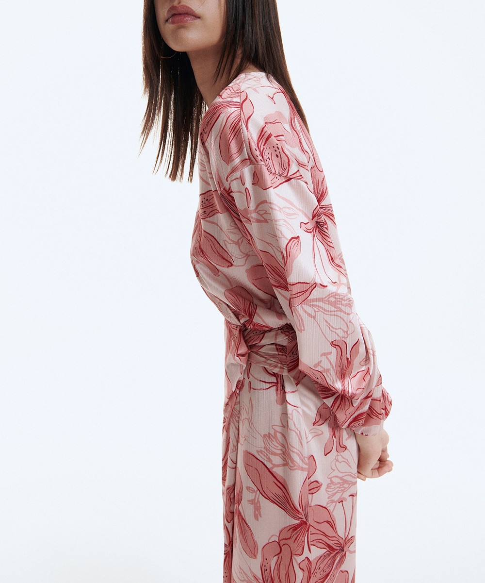 Rochie medie Reserved, roz pudra, M - 1 | YEO