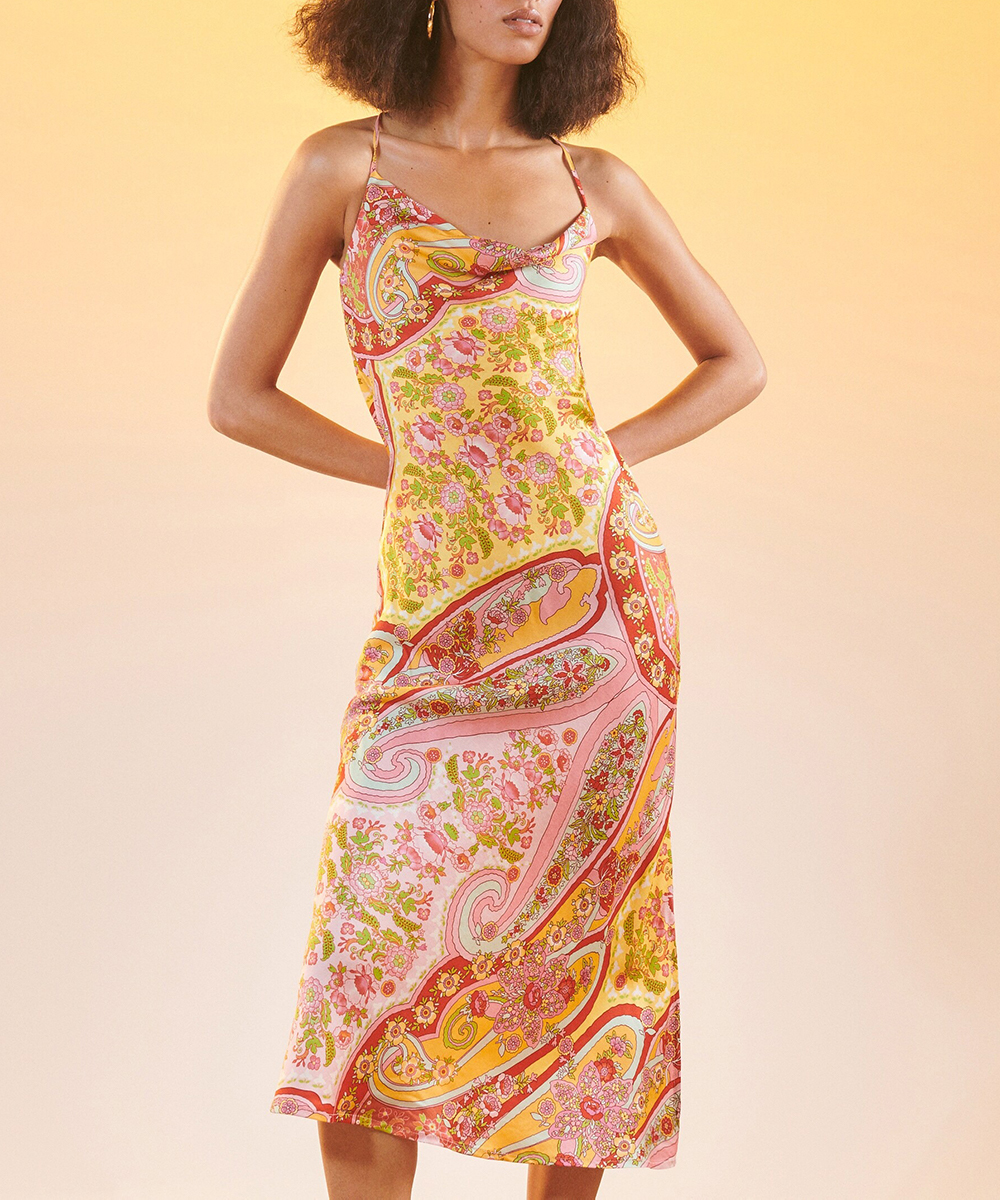 Rochie medie Reserved, galben, 42