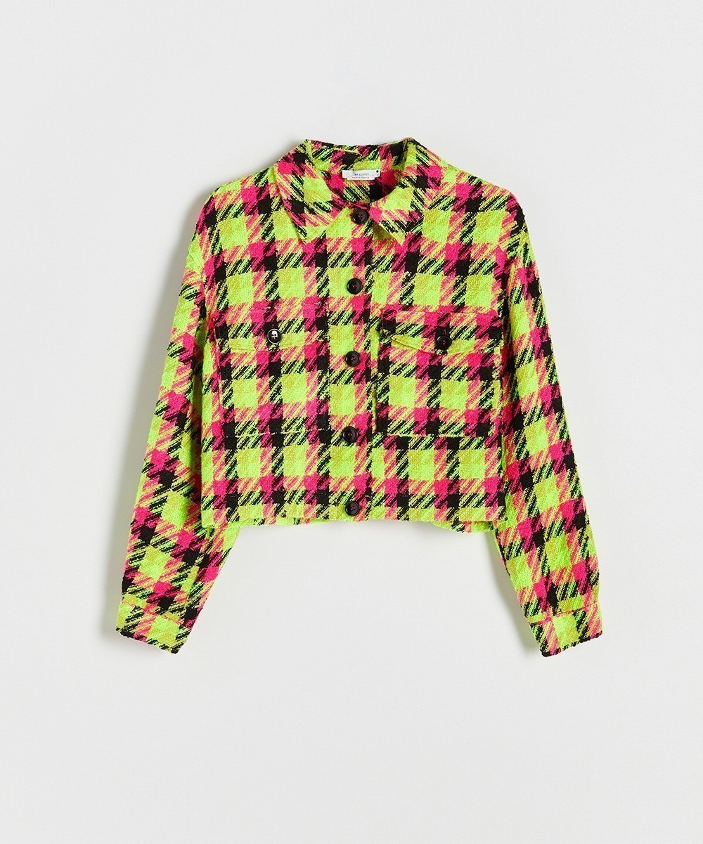 Jacheta Reserved, verde neon, XL - 1 | YEO