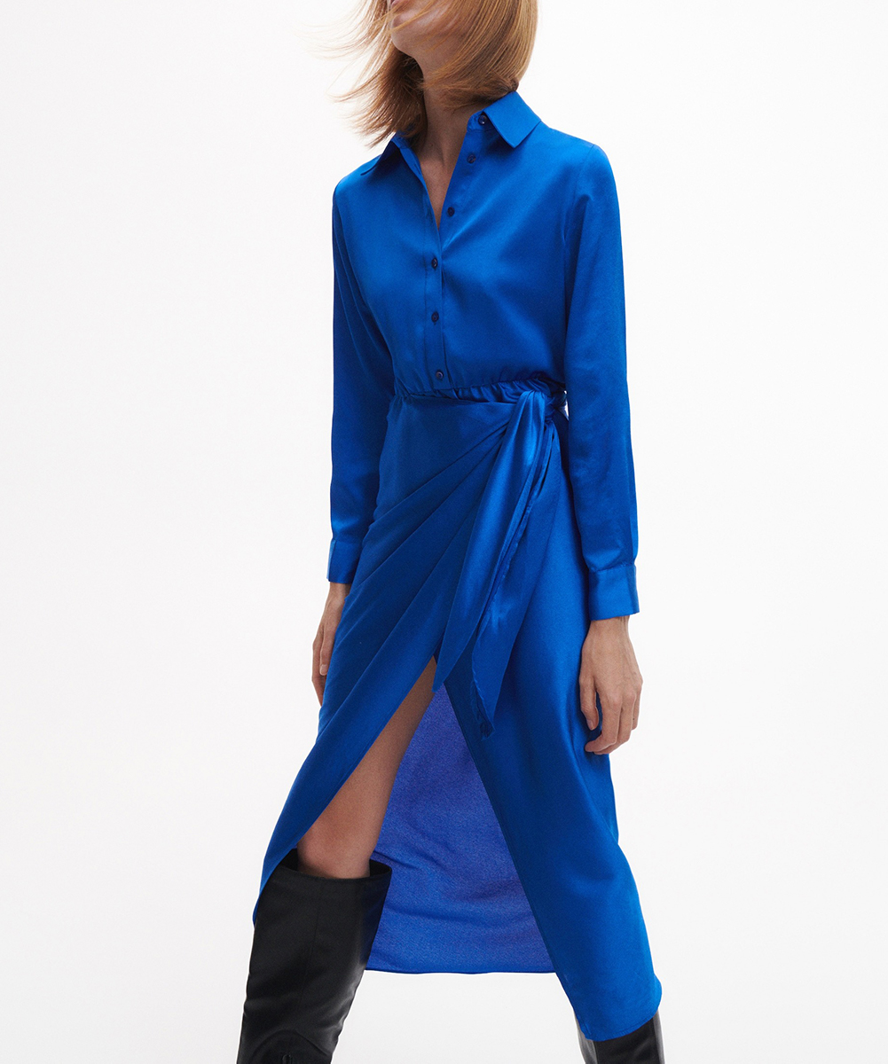 Rochie medie Reserved, albastru, S
