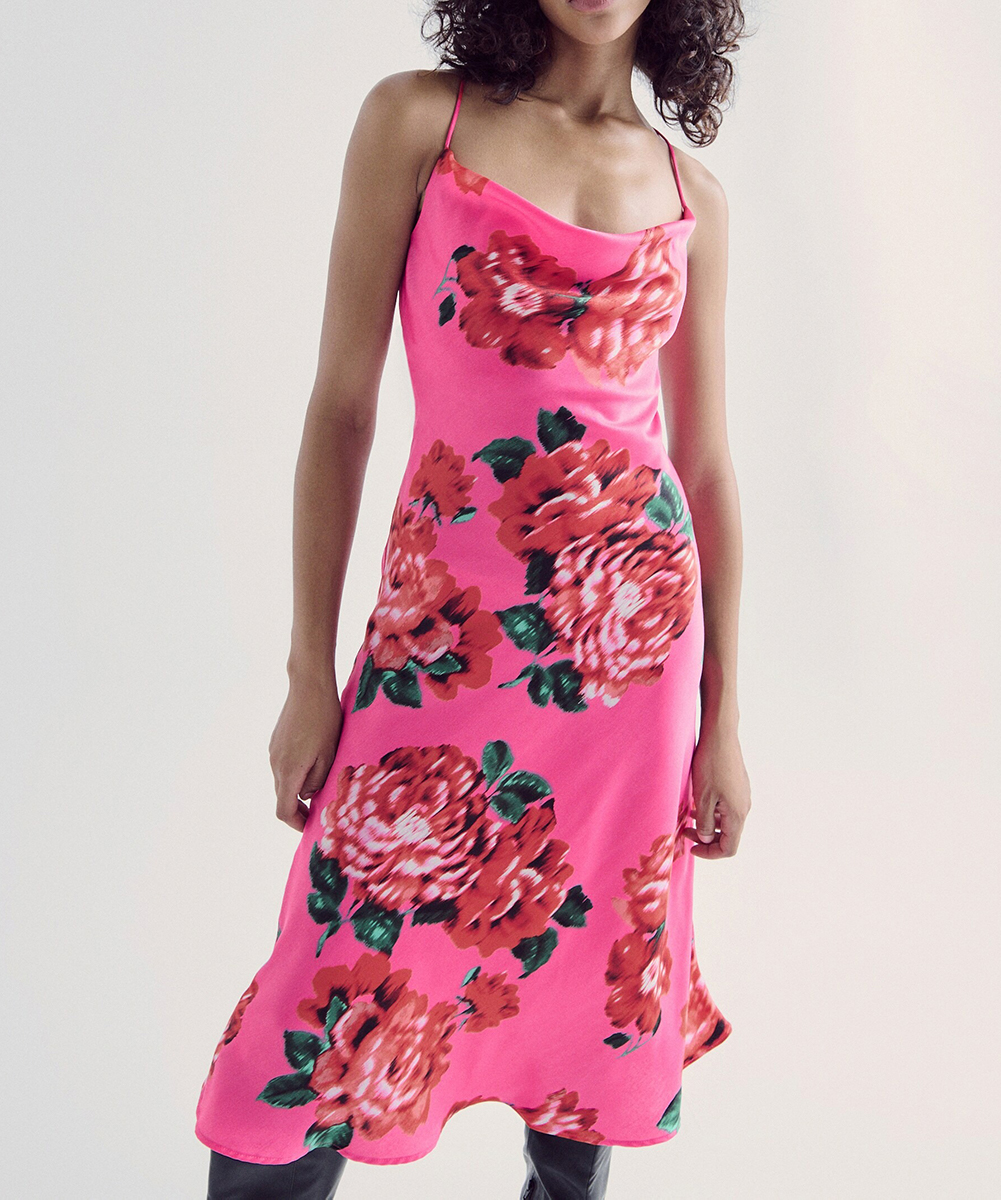 Rochie medie Reserved, roz, M