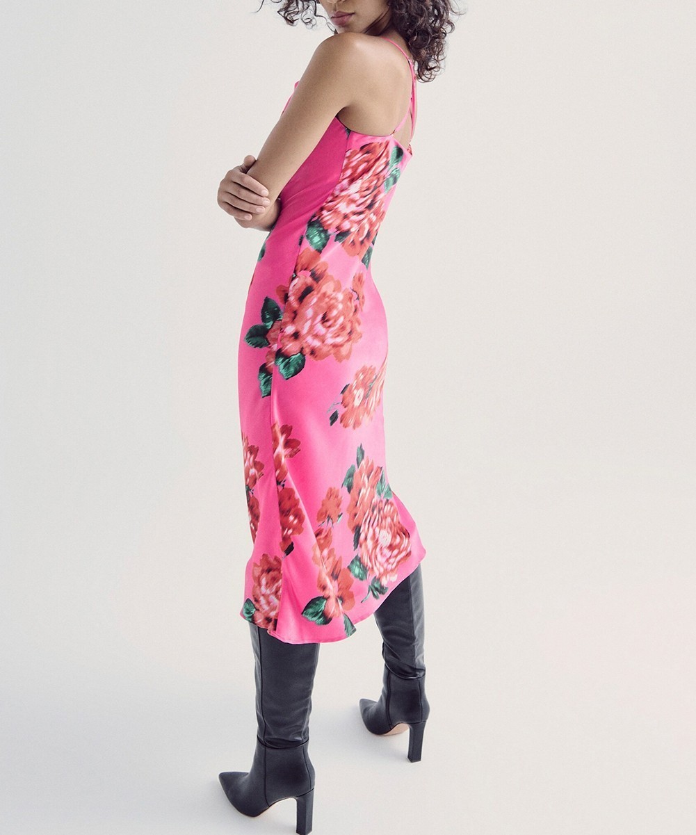 Rochie medie Reserved, roz, M - 1 | YEO