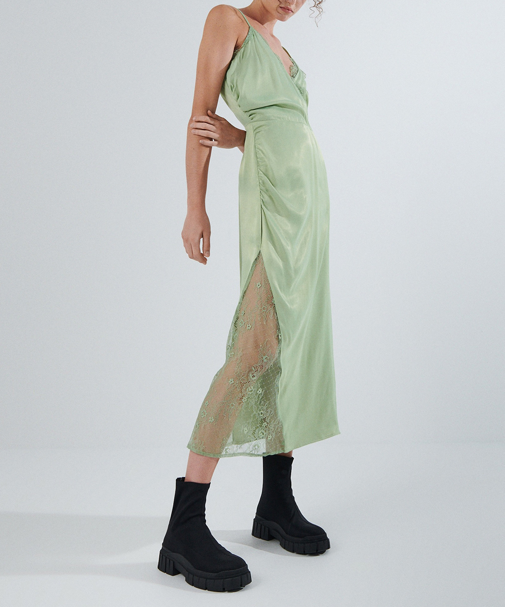 Rochie medie Reserved, verde, L