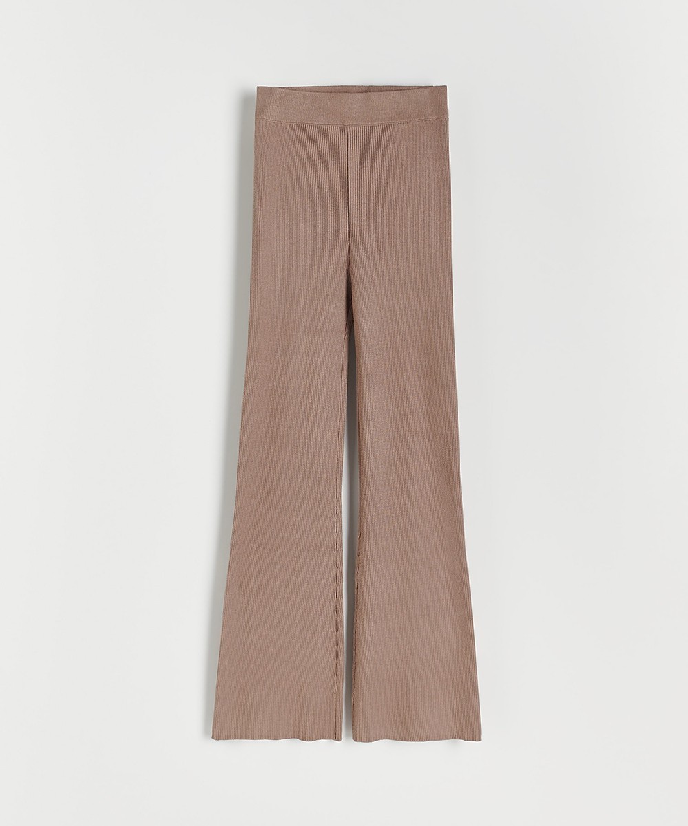 Pantaloni Reserved, maro - 1 | YEO