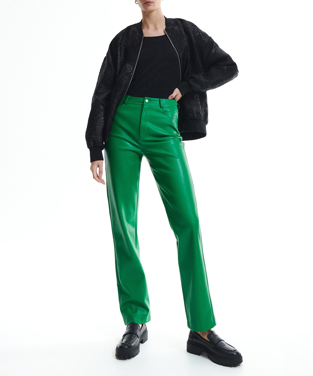 Pantaloni Reserved, verde, M