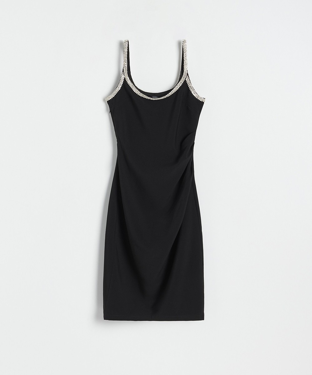 Rochie scurta Reserved, negru - 1 | YEO