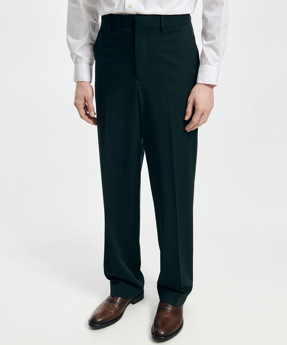 Pantaloni Reserved, verde inchis, 50