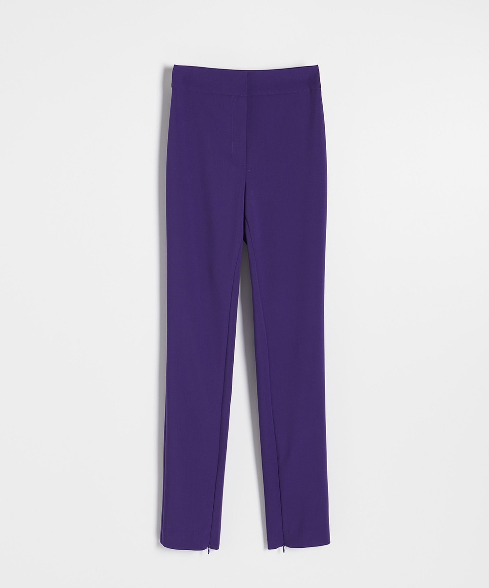 Pantaloni Reserved, mov - 1 | YEO