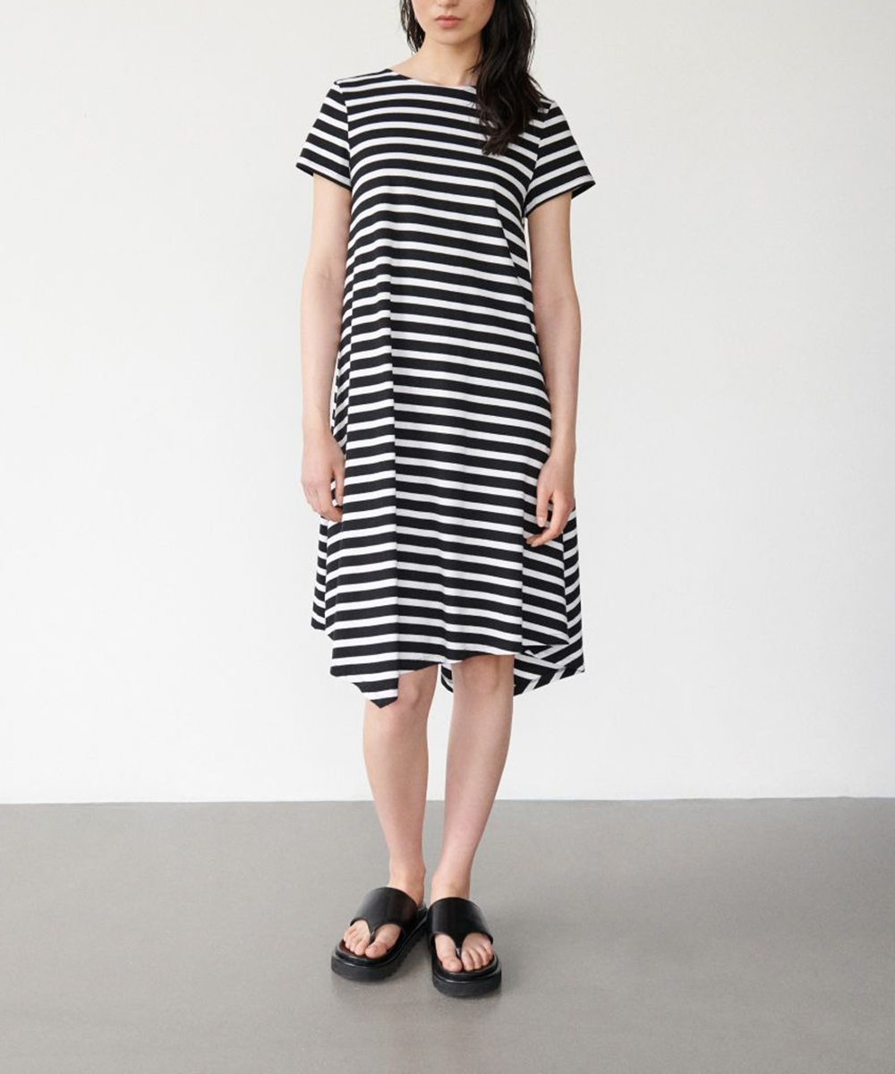 Rochie medie Reserved, alb/negru