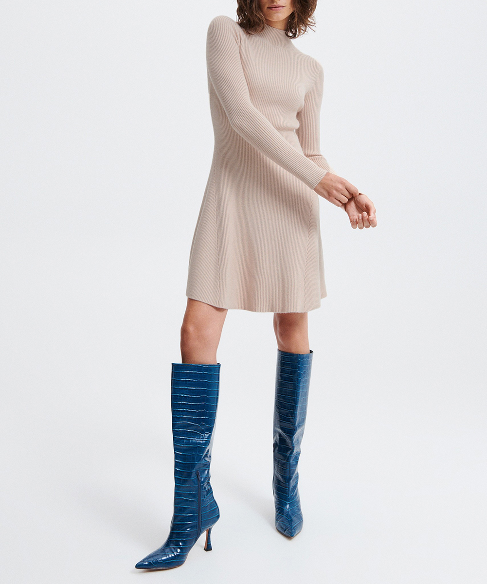 Rochie scurta Reserved, crem