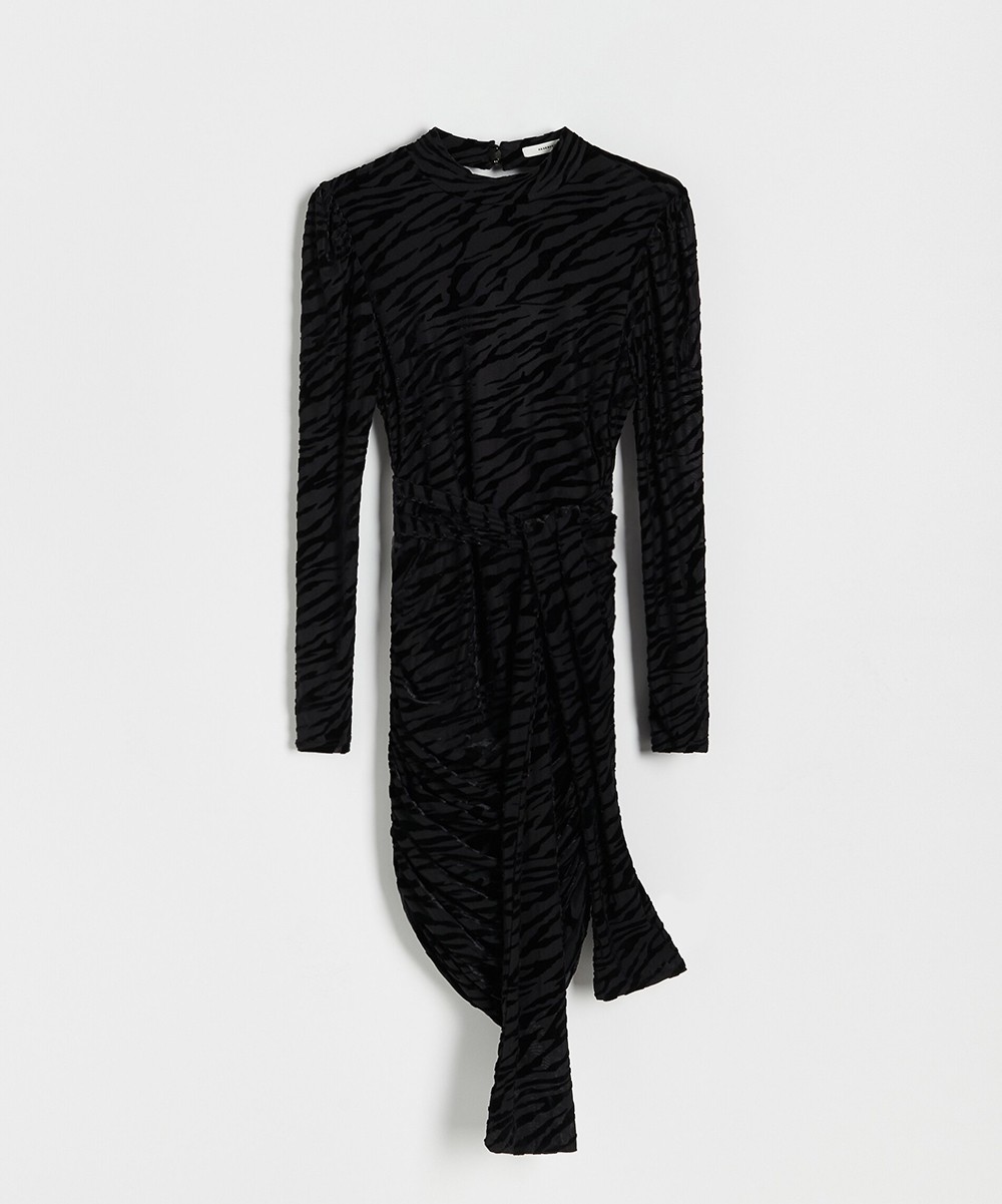 Rochie scurta Reserved, negru, XS - 1 | YEO
