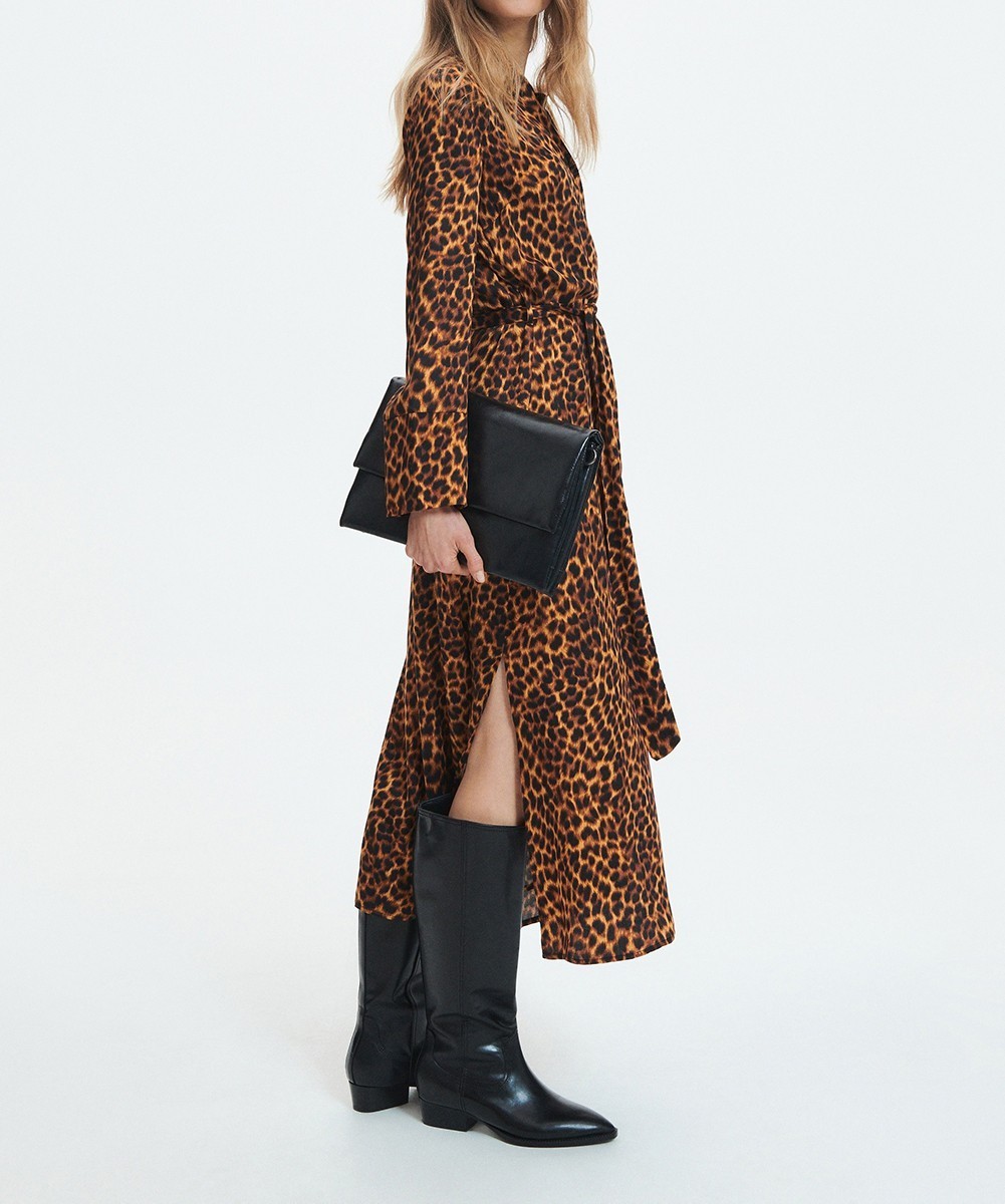 Rochie medie Reserved, animal print - 1 | YEO