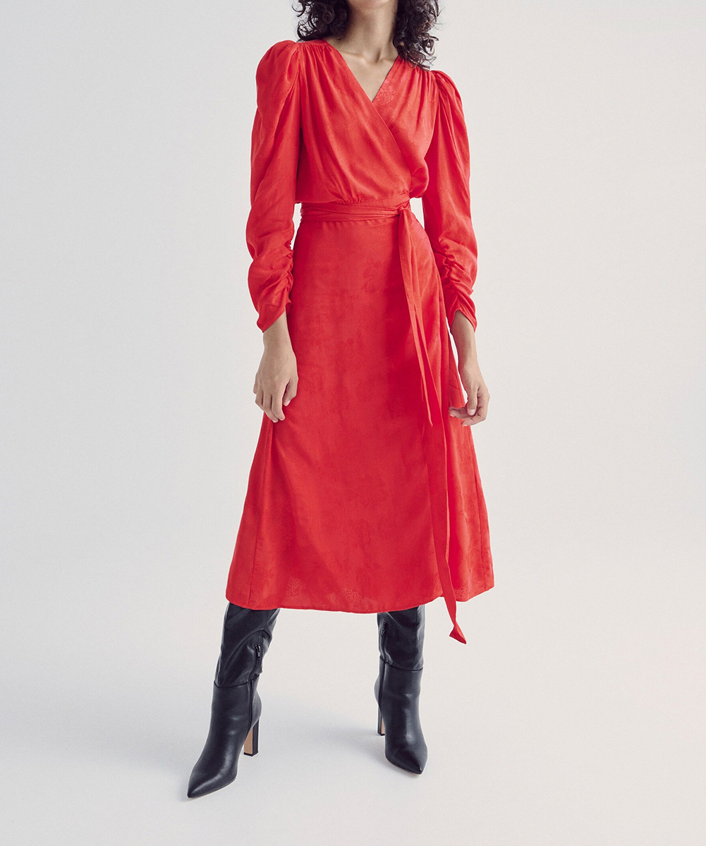 Rochie medie Reserved, rosu