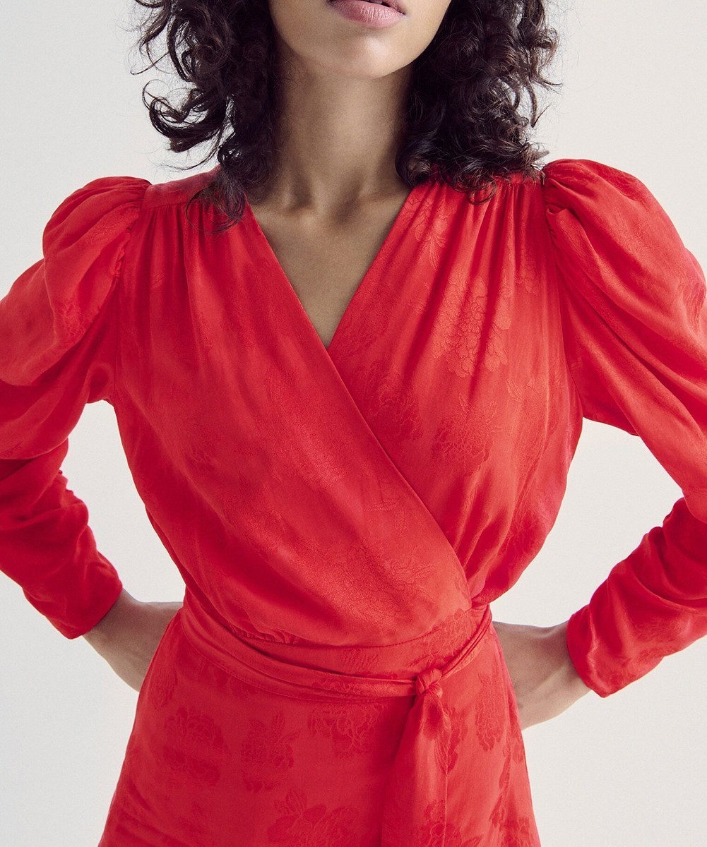 Rochie medie Reserved, rosu - 1 | YEO
