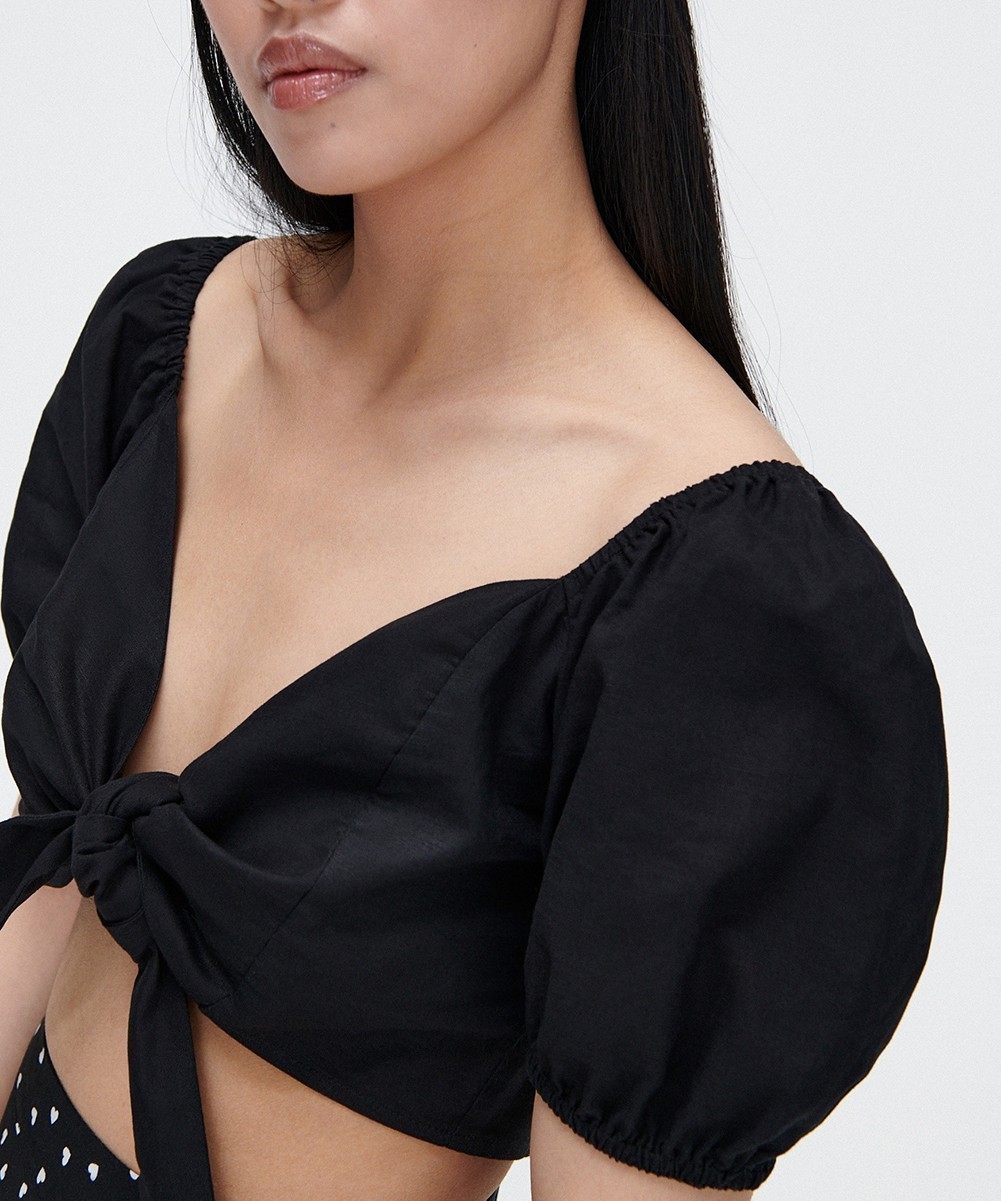 Top CROPP, negru, XS - 1 | YEO