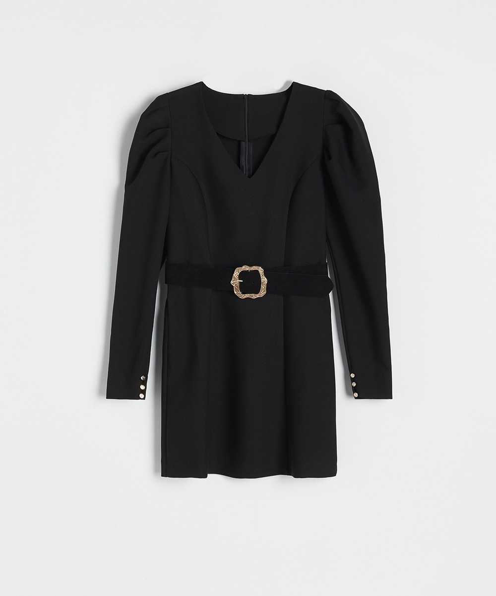 Rochie scurta Reserved, negru - 1 | YEO